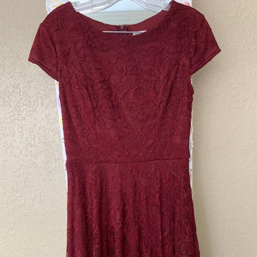 Amazon Red Lace Dress
